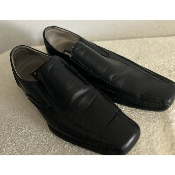 Madden Men\'s Trace Black 11 Medium Leather Loafers Dress Shoes-MBC-R main image 7